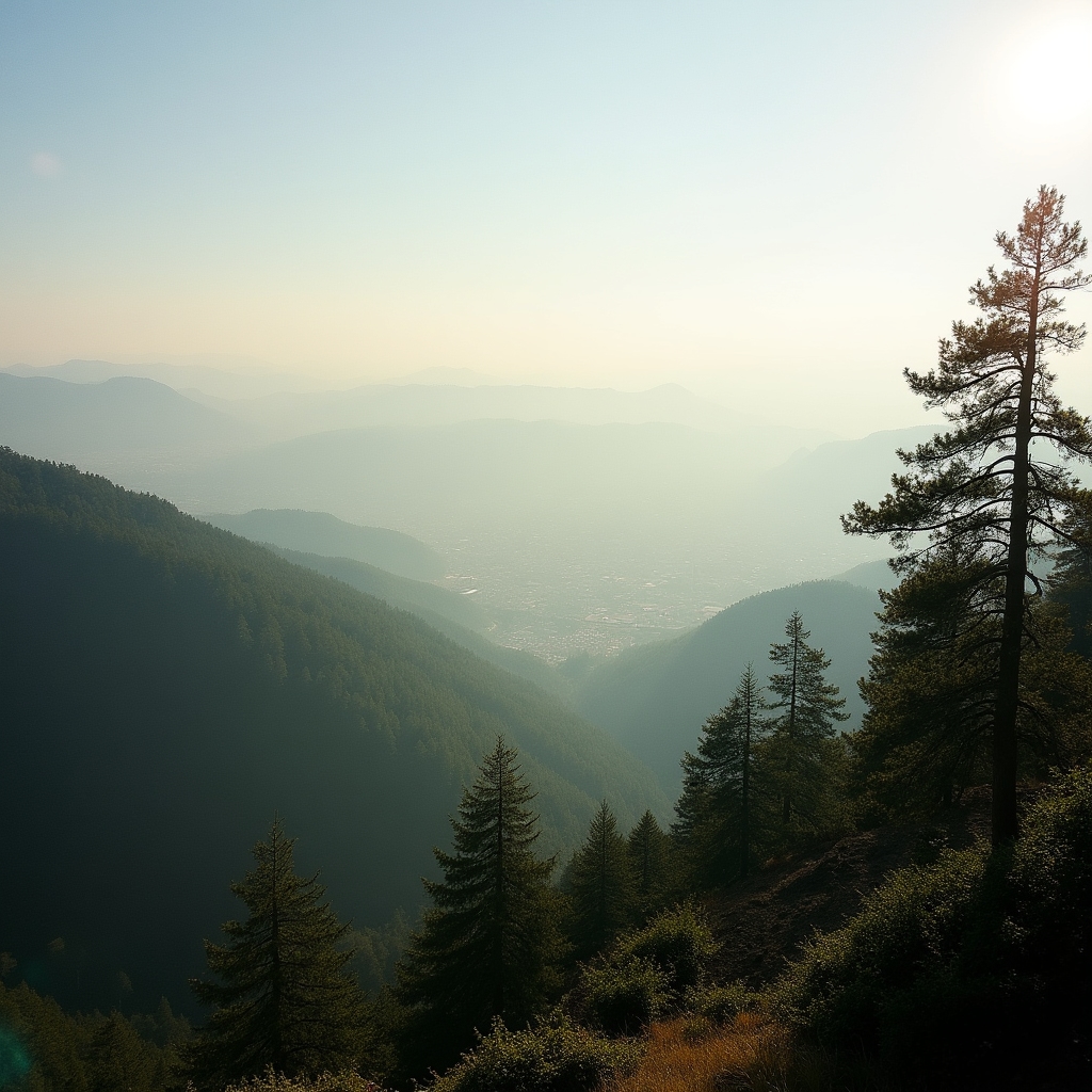 View of Baguio City from a hilltop with mist and pine trees, representing the highland origin of Bold Unit Digital